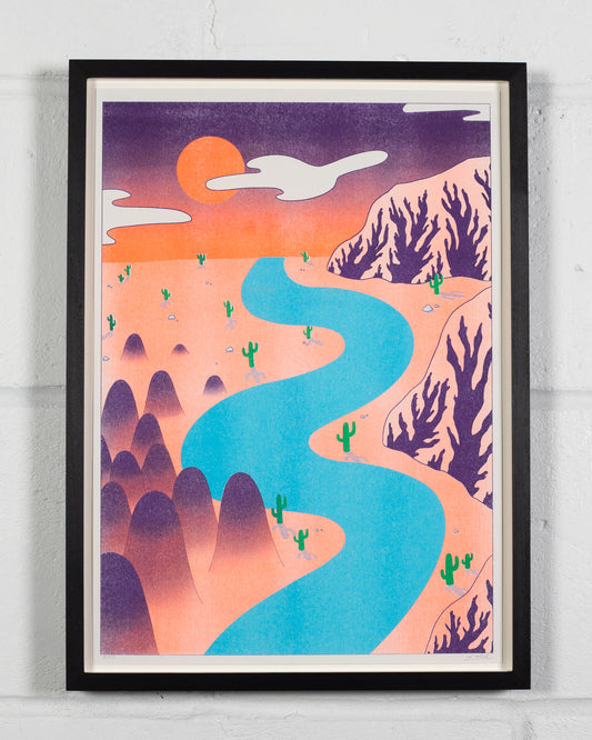 The Middle of Nowhere | Limited Edition Risograph Print