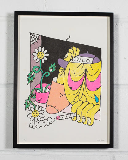 Out of the Window | Limited Edition Risograph Print