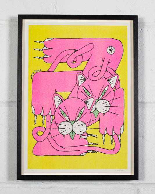 Mew Mew | Limited Edition Risograph Print